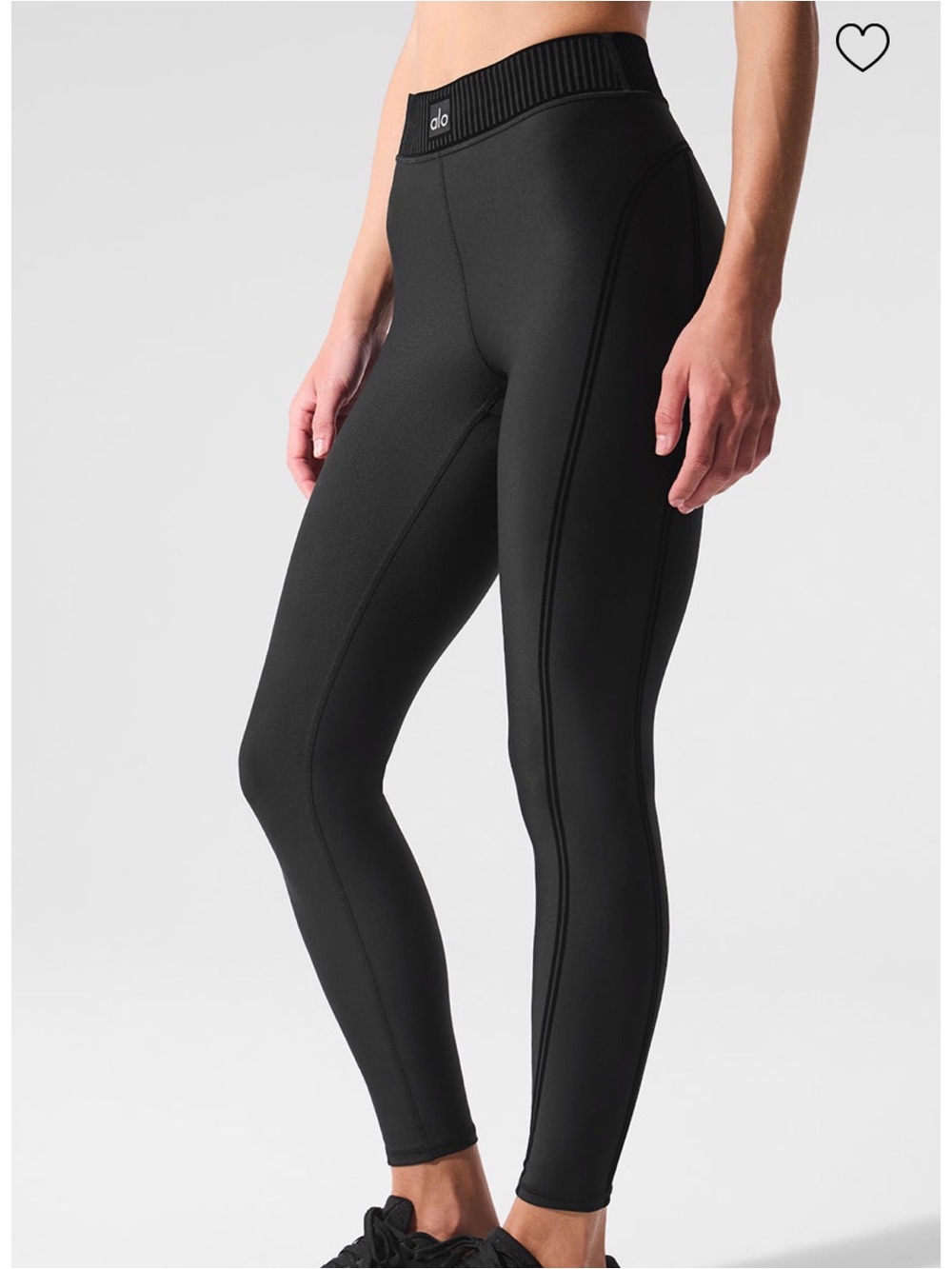 ALO Yoga airlift high waist 7/8 line up legging, black, M